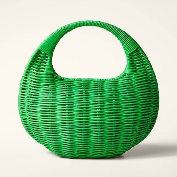Kate Spade x Target Wicker Crescent Handbag NWT - Picture 1 of 5